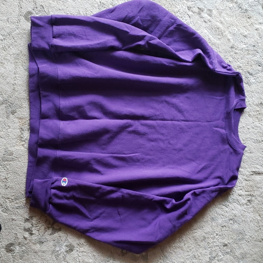 Mens Purple Champion Long Sleeve L